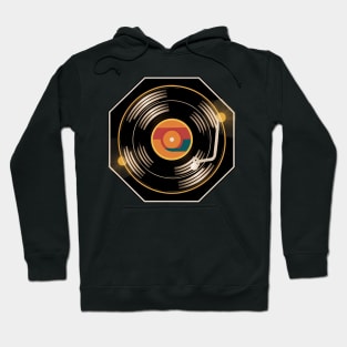 Retro vinyl record playing Hoodie